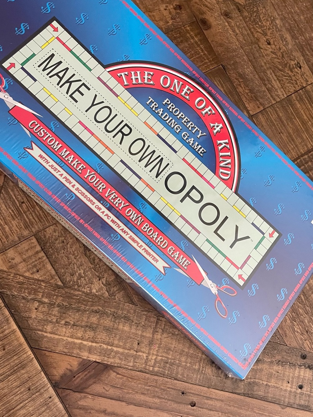 sealed 1998 "Make Your Own Opoly" board game produced by TDC Games
